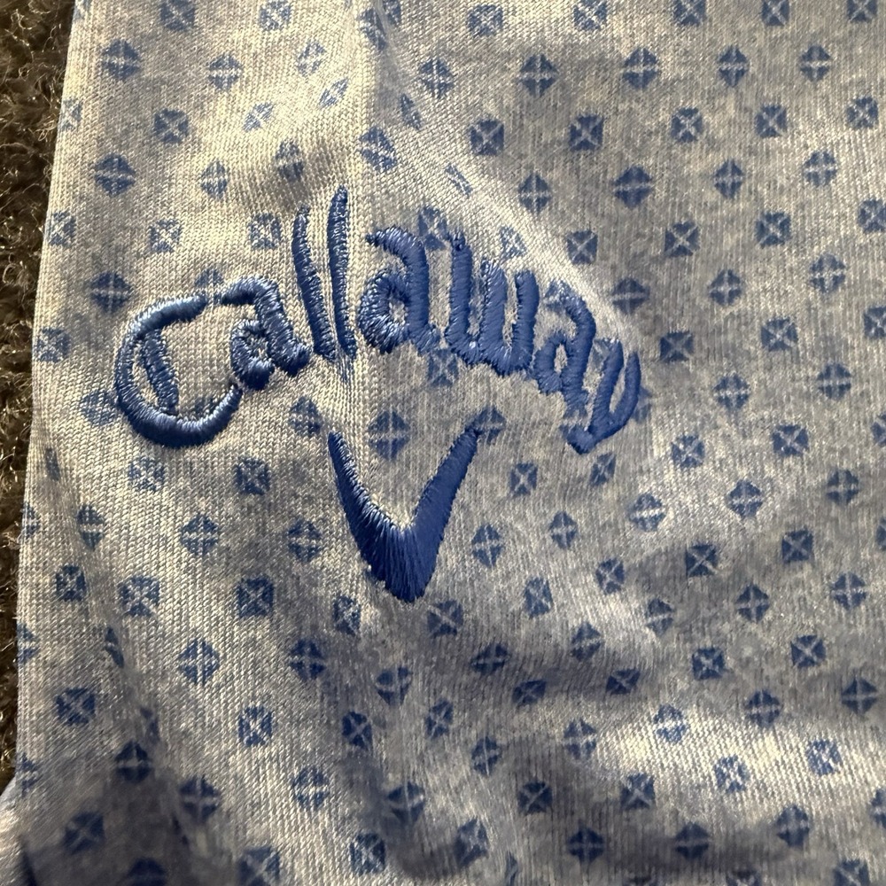 Callaway Golf Polo Shirt XL Blue Opti Dri Performance Stretch NWT - Picture 8 of 11